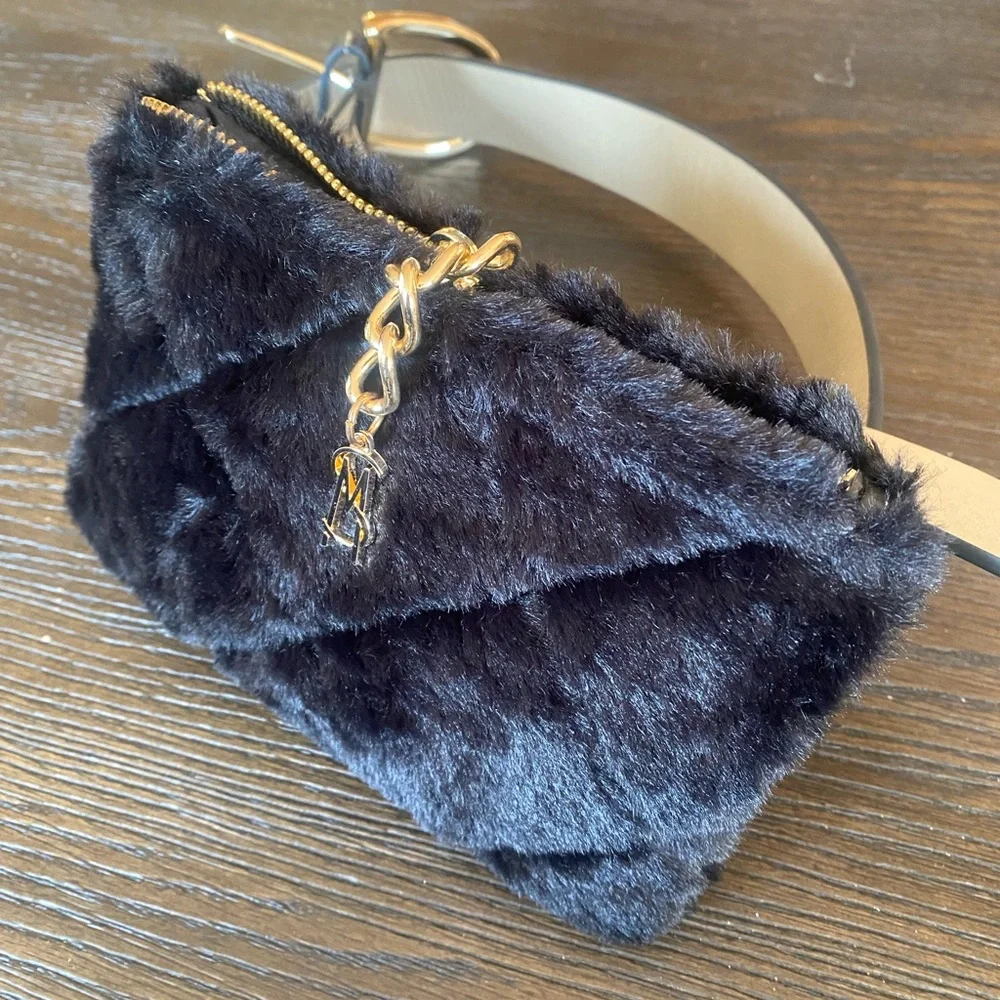 NEW Steve Madden faux-fur belt bag fanny pack